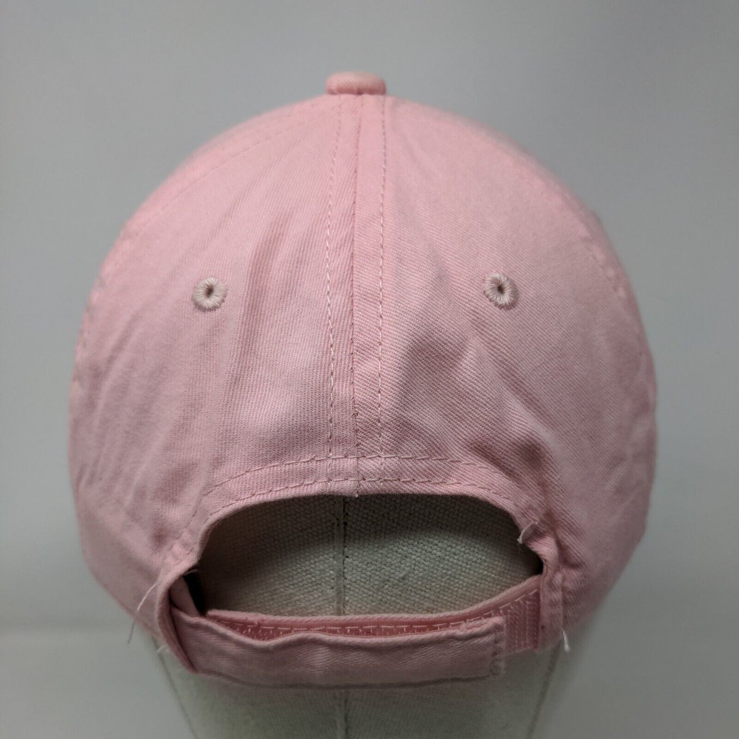 Inhale Exhale Swim Strapback Hat Pink One Size Embroidered George