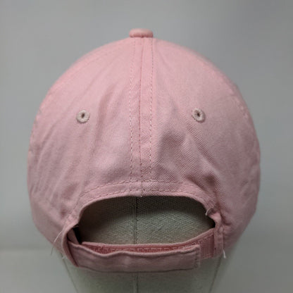 Inhale Exhale Swim Strapback Hat Pink One Size Embroidered George