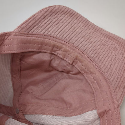 Pink Baseball Cap One Size Corduroy Adjustable Strapback Solid Blank 6 Panel Hat