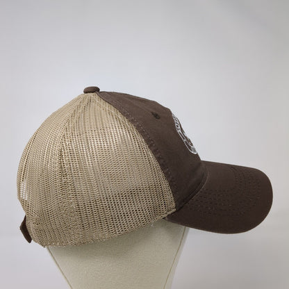 SBO Southern Bred Outfitters Strapback Trucker Hat Brown OS Adjustable Mesh Back