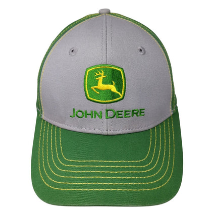 John Deere Strapback Baseball Cap Multicolor One Size Adjustable Embroidered