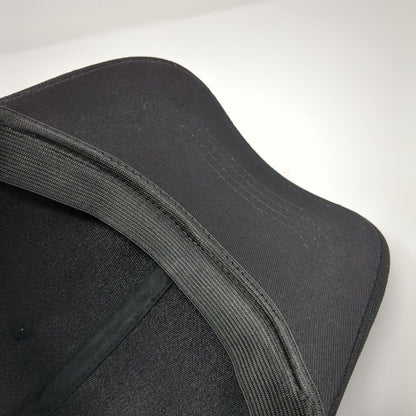 Unbranded Fitted Hat Black One Size Lightweight Vented Holes 6 Panel Blank