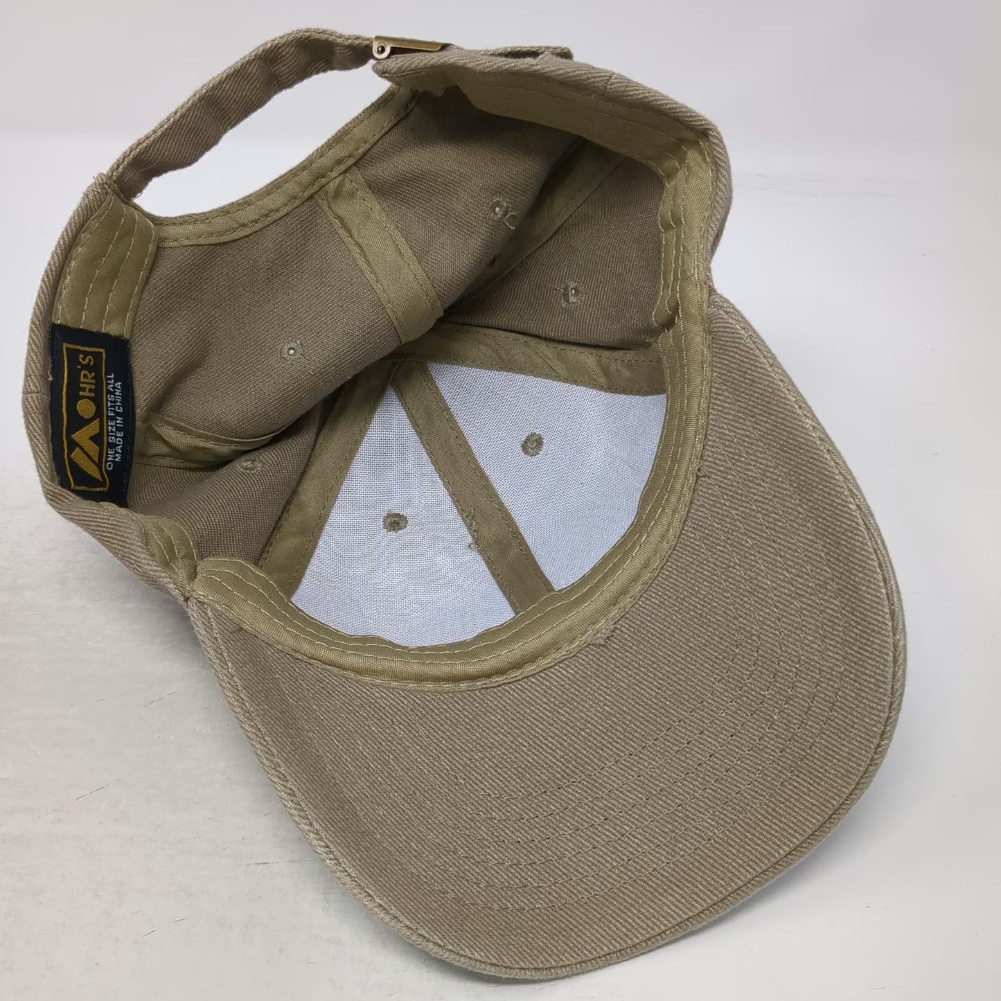 Mohr's Baseball Cap Brown One Size 2008 Cartoon Chuckwagon Patch Slideback Hat