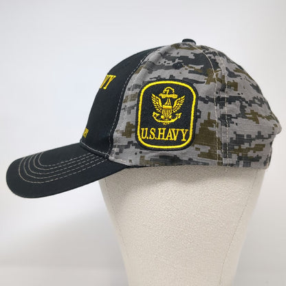U.S. Navy 250th Anniversary Baseball Cap Black One Size Digital Camo Hat