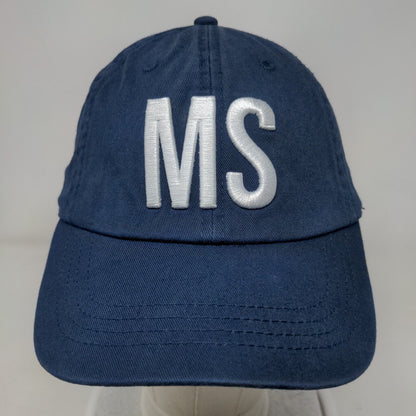 MS Slideback Hat Blue OSFM Adjustable Embroidered 6 Panel State of Mine