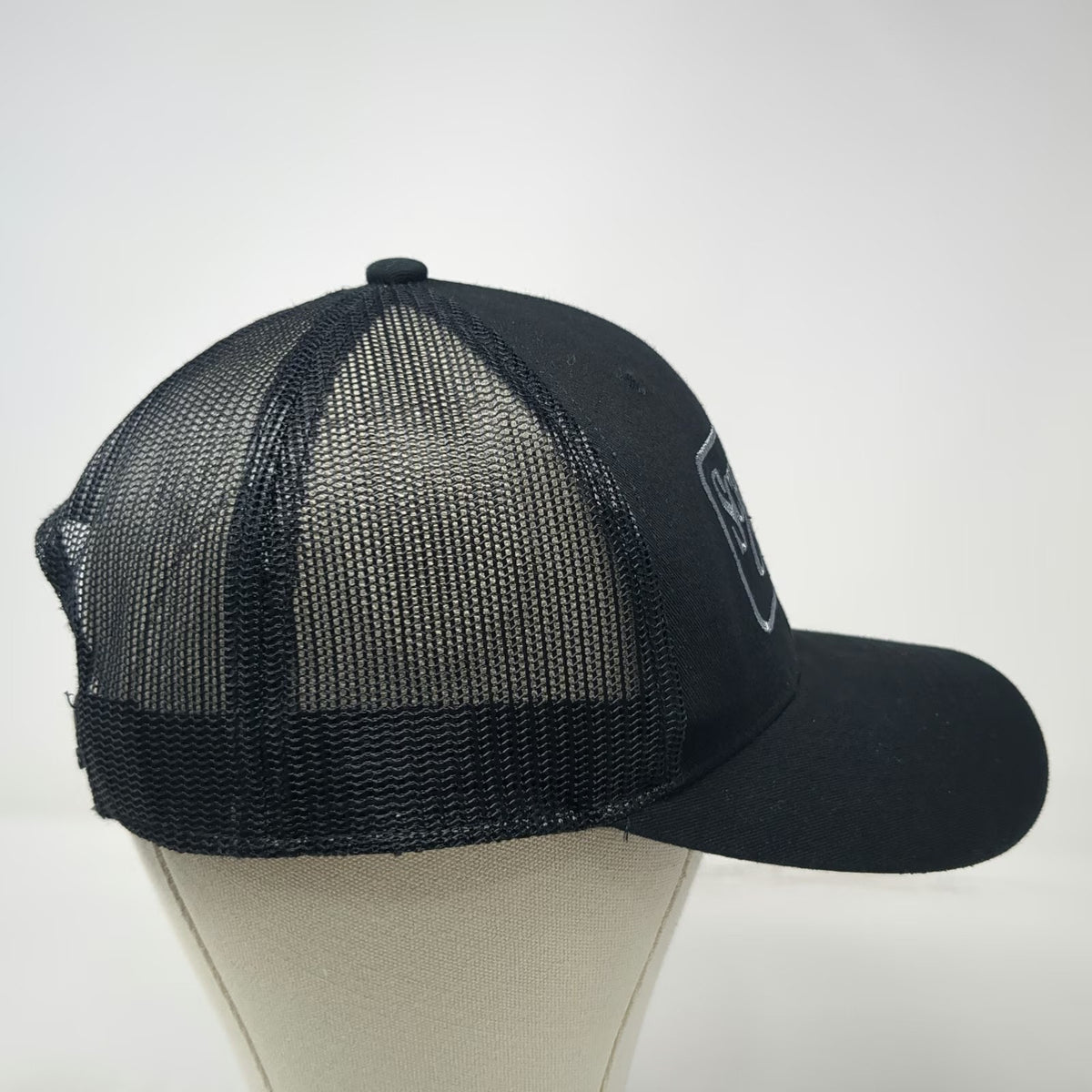 Outdoor Cap Trucker Hat Black One Size Snapback Mesh Scheels Outfitters Patch