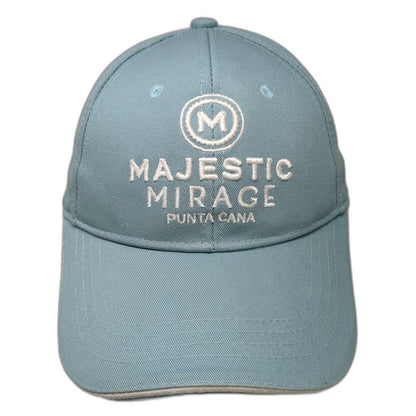 Majestic Mirage Punta Cana Blue Baseball Cap One Size Embroidered Resort Hat