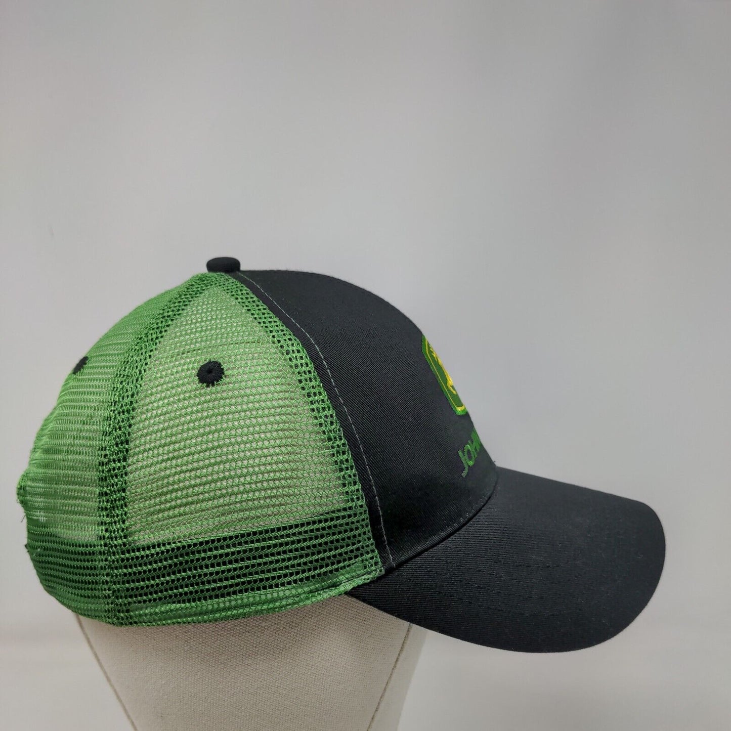 John Deere Strapback Mesh Back Trucker Hat Multicolor OSFM Embroidered