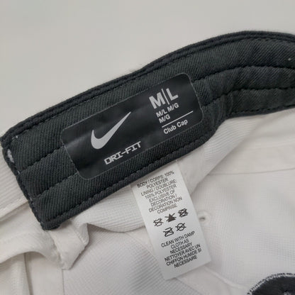 Winners Circle Strapback Hat White M/L Adjustable Nike Club Cap Dri-Fit