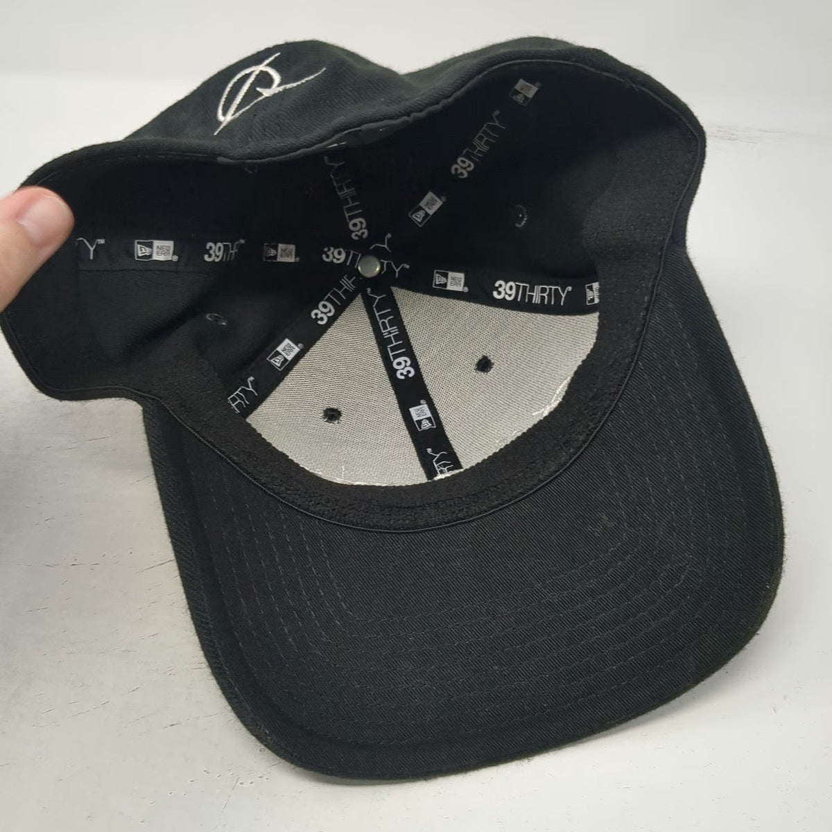 New Era Baseball Cap Black M/L Boeing Logo Stretch Fit Embroidered Hat