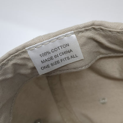 BTC Community Minded Just Like You Baseball Cap Beige One Size Adjustable Cotton