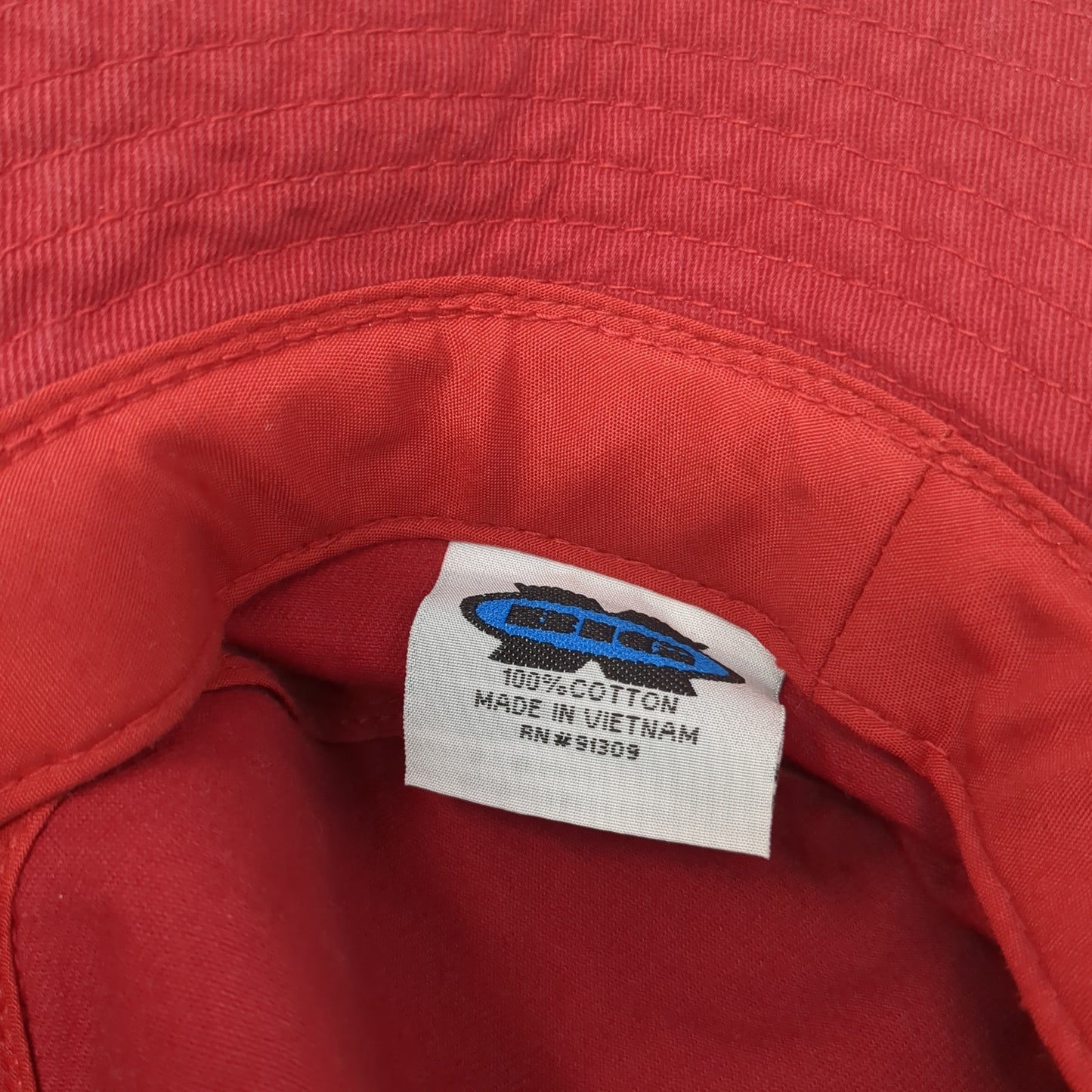 SIUE Bucket Hat Red One Size Embroidered Solid Outdoor Cotton Big X
