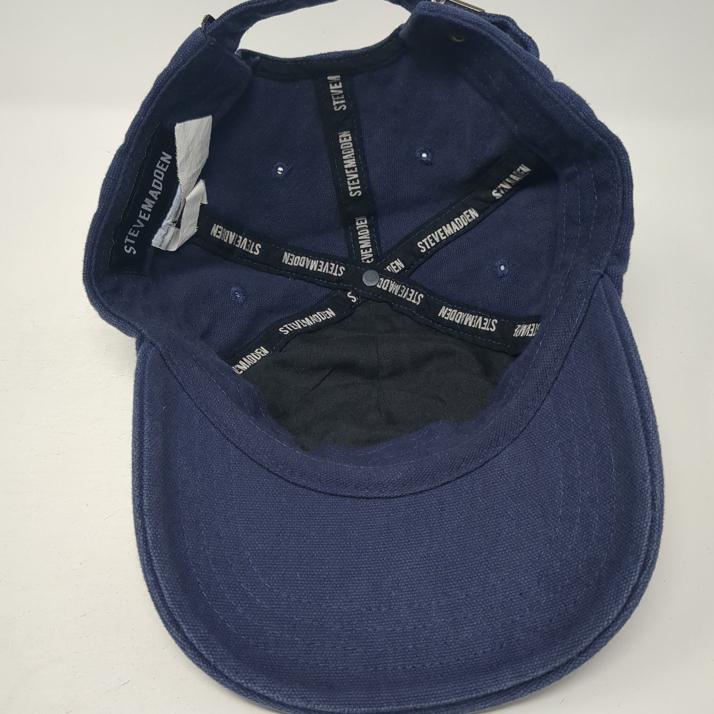 LA Slideback Hat Blue One Size Adjustable Embroidered 6 Panel Steve Madden