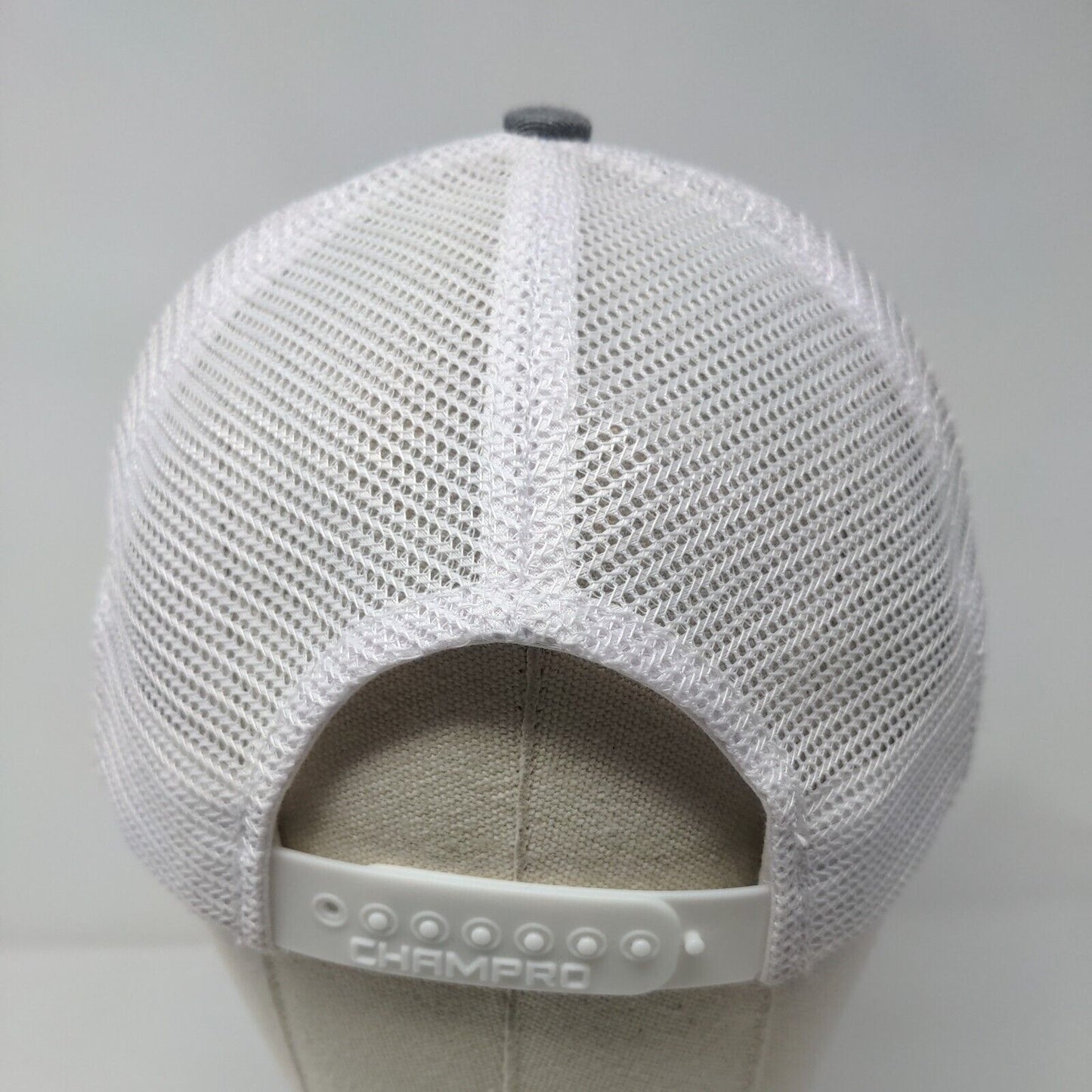 Champro Snapback Trucker Hat Gray OSFA HC5 Adjustable Mesh Back 6 Panel Blank