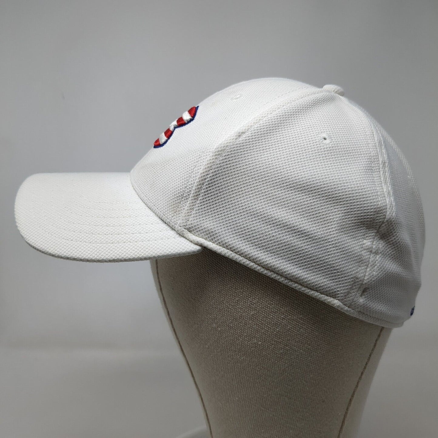 Under Armour Freedom Fitted Hat White Large/XL Embroidered USA Flag