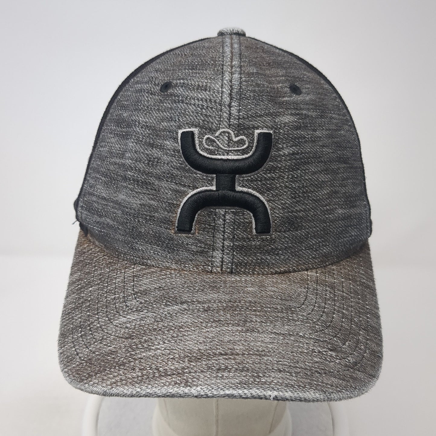 Get Your Hooey Fitted Hat Gray Medium Embroidered Logo Flexfit Colorblock