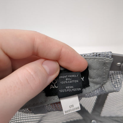 Lactalis Snapback Trucker Hat Gray One Size Adjustable Mesh Back Port Authority