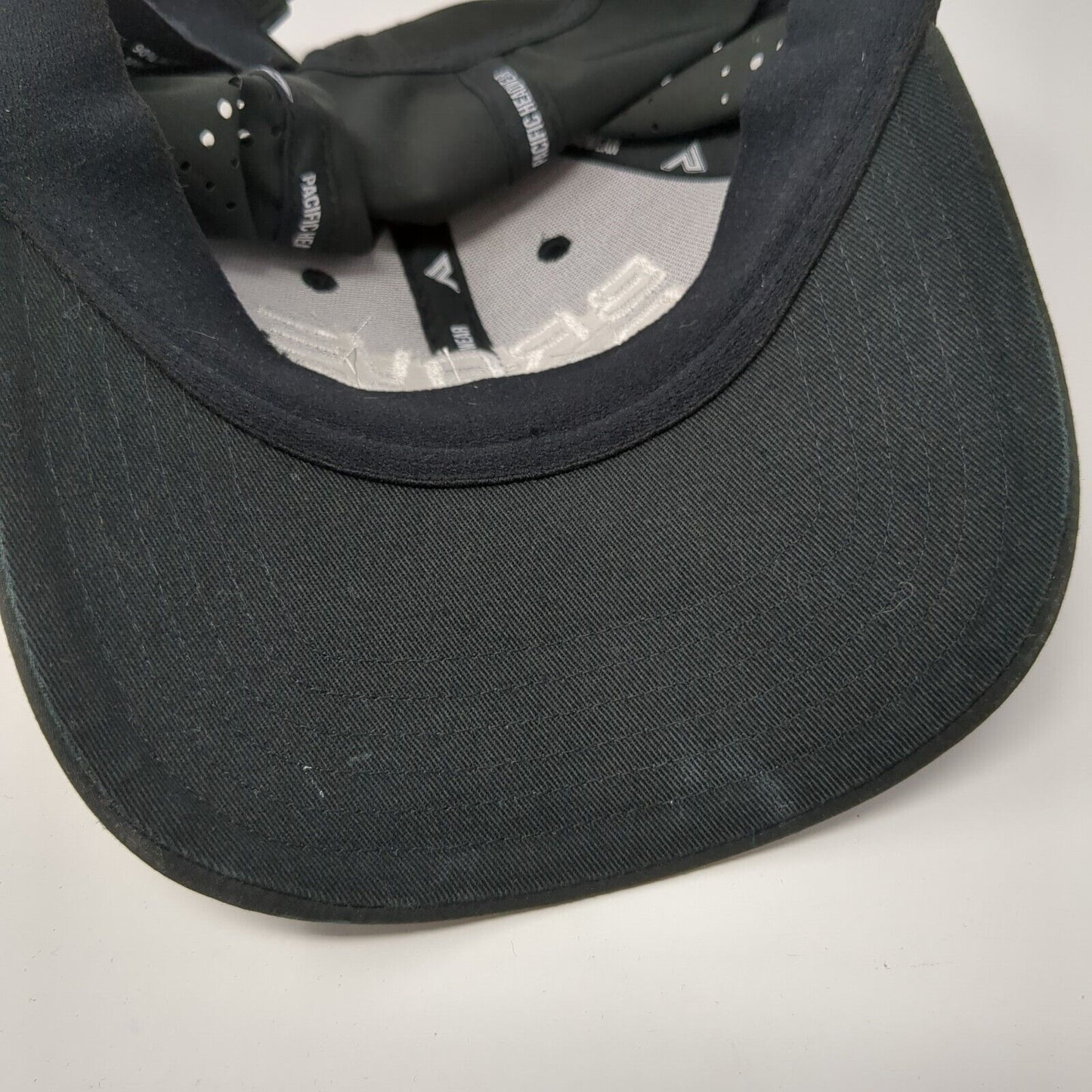 Brave Robot Strapback Hat Black One Size Adjustable Embroidered Laser Cut