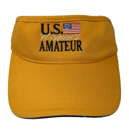 U.S. Women's Amateur Strapback Visor Hat Yellow One Size Imperial