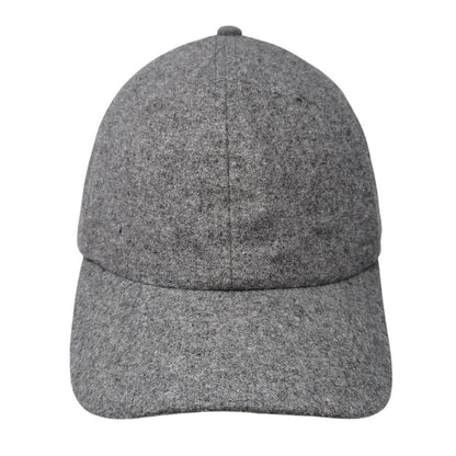 Unbranded Slideback Hat Gray One Size Adjustable Vented Holes 6 Panel Blank