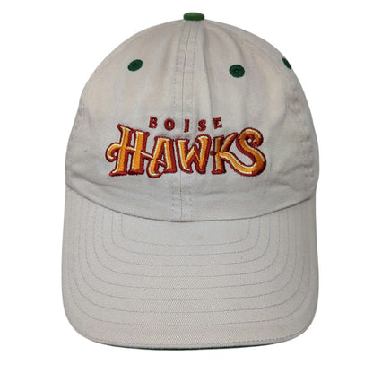Boise Hawks MiLB New Era Cap Hat Tan One Size Embroidered Strapback Green Brim