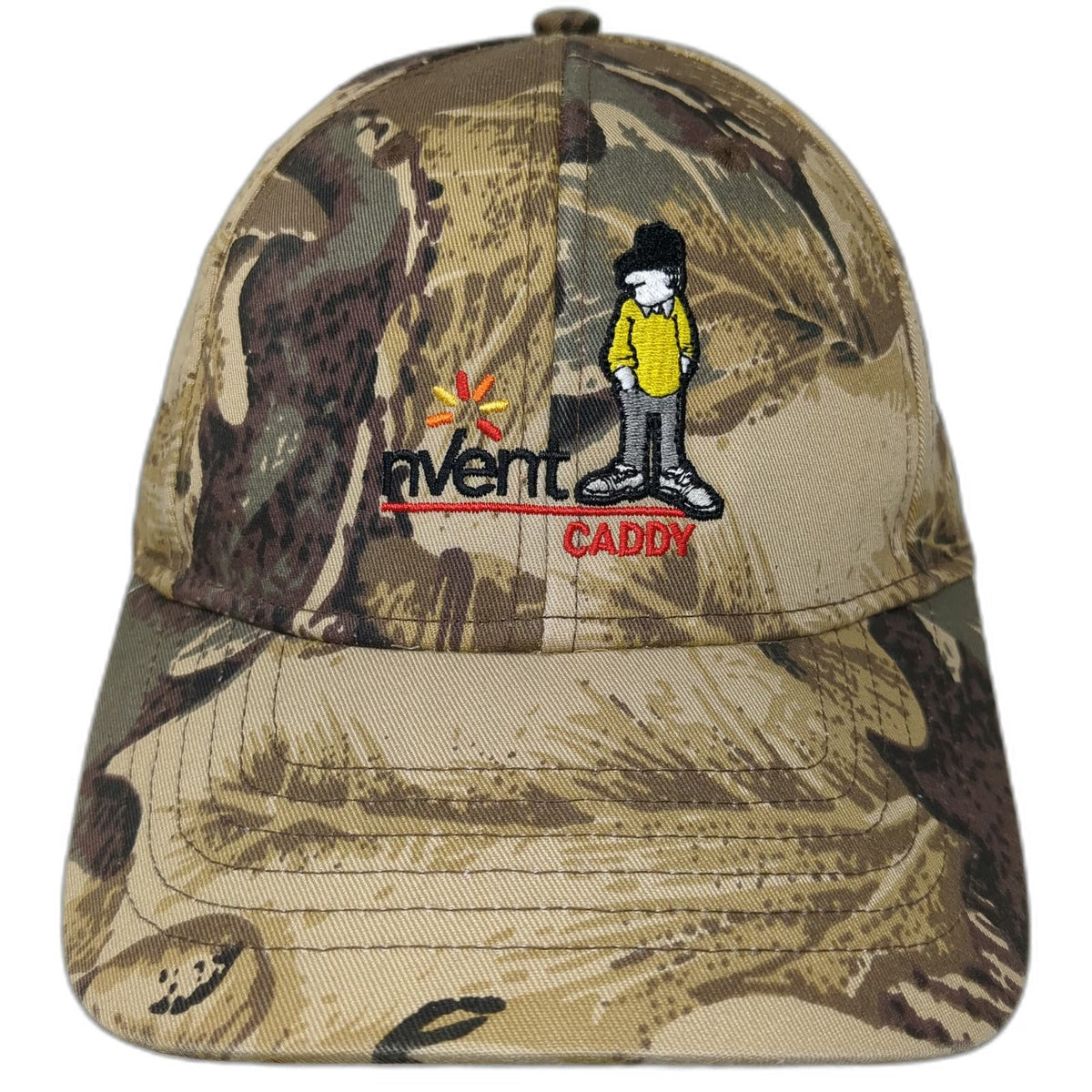 nVent Caddy Camo Baseball Cap OSFM Beige Hat Embroidered Electrical Strapback