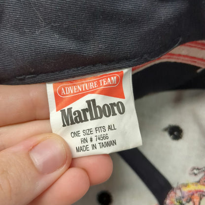 Marlboro Baseball Cap Black Red Vintage Rock Lizard Adventure Team Wool Hat