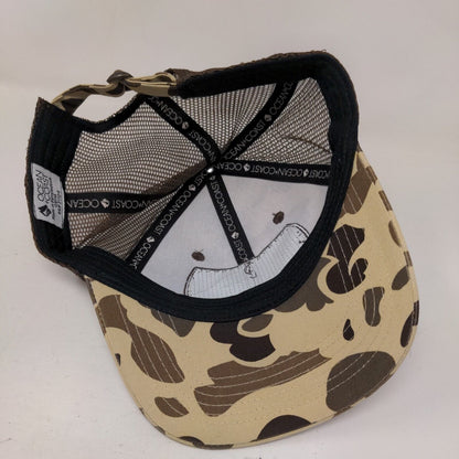 Ocean Coast Southern Outfitters Slideback Trucker Hat Camouflage OS Patriotic