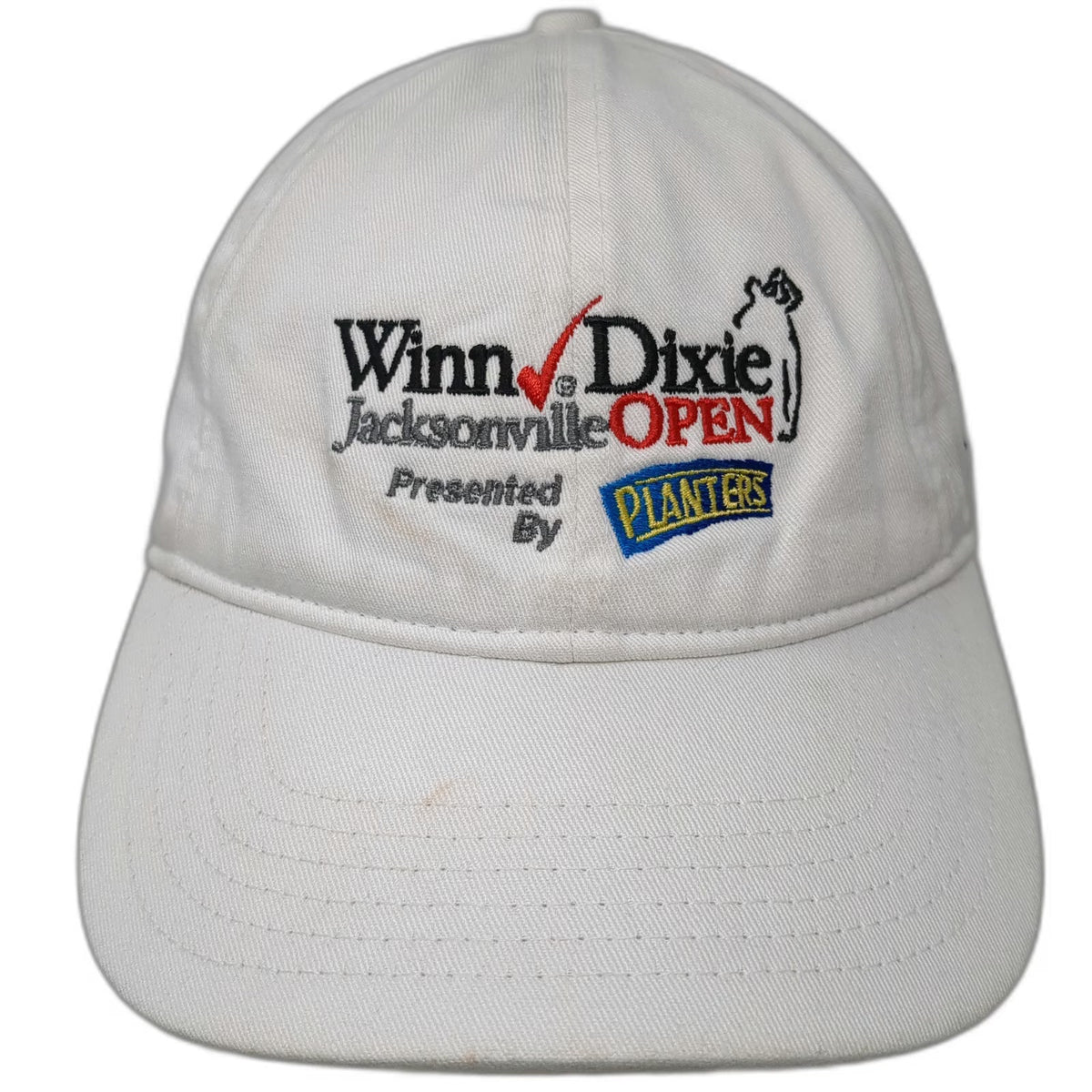 Ivory Baseball Cap White One Size Winn-Dixie Jacksonville Open Planters Golf Hat
