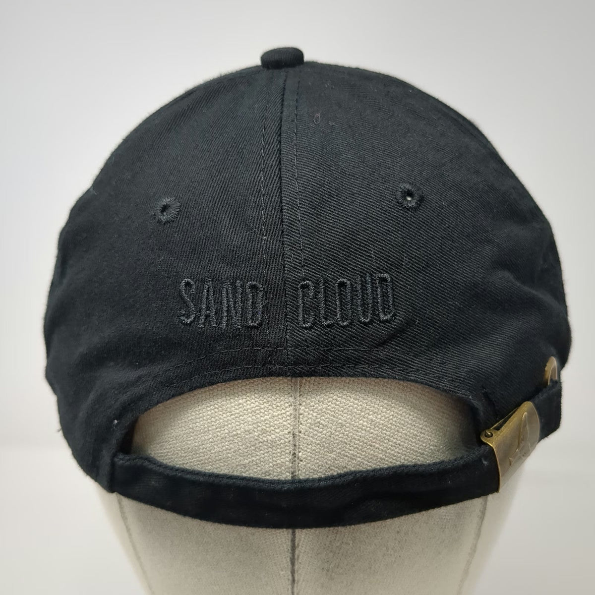 Sand Cloud Baseball Cap Black One Size Shark Fin Adjustable Slideback Hat