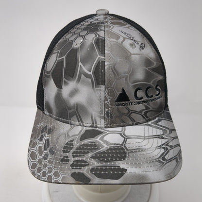 Concrete Construction Supply Snapback Trucker Hat Camo One Size Mesh Back