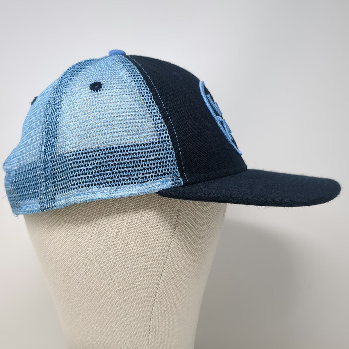 Werner Paddles Trucker Hat Blue One Size Mesh Snapback Embroidered Logo Mountain