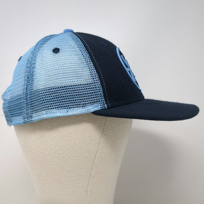Werner Paddles Trucker Hat Blue One Size Mesh Snapback Embroidered Logo Mountain