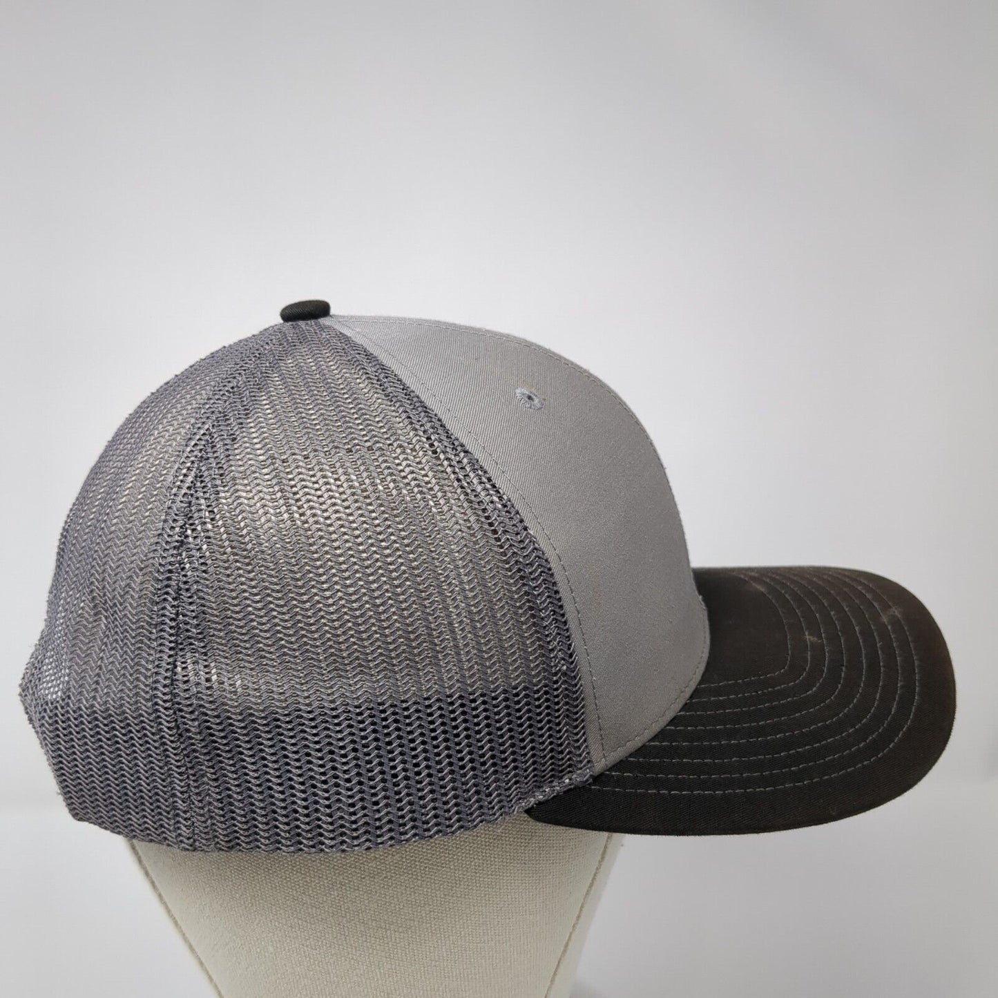 Idaho Snapback Trucker Hat Gray One Size Mesh Back Hunting Richardson