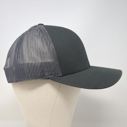 Richardson Trucker Hat Gray OSFM Snapback Mesh intellirent Logo Adjustable Cap
