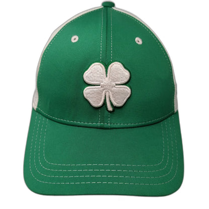 Black Clover Baseball Cap Green White M Live Lucky Clover Stretch Fit Hat