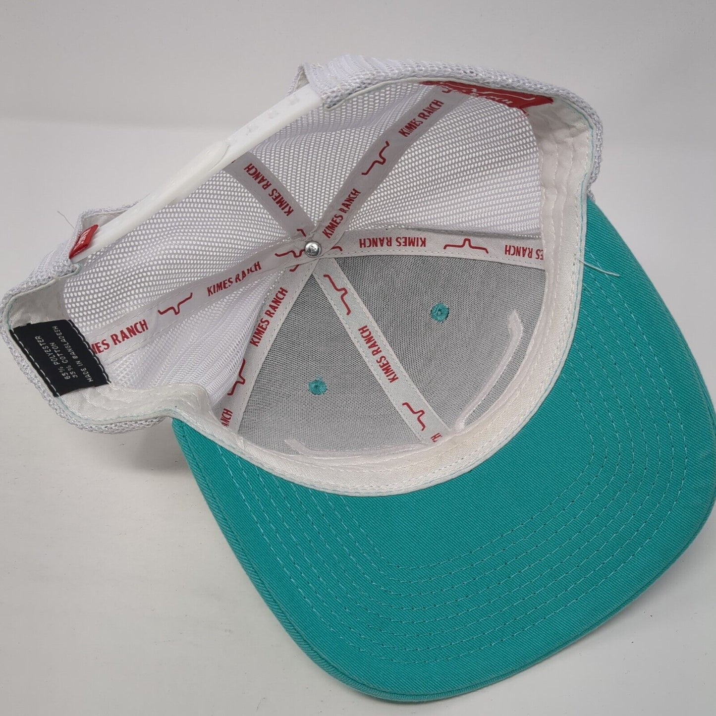 Kimes Ranch Trucker Hat Blue One Size Adjustable Embroidered Mesh Back 6 Panel