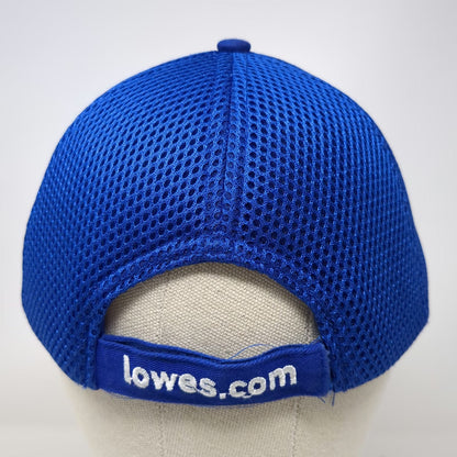 Lowe's Baseball Cap Blue White One Size Mesh Back Strapback Embroidered Logo Hat