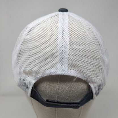 Rock Brothers Strapback Mesh Back Trucker Hat Blue OSFM Outdoor Cap