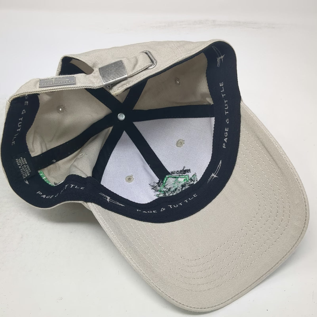 Page & Tuttle Baseball Cap Beige One Size Jerome Country Club Golf Cheese Co Hat