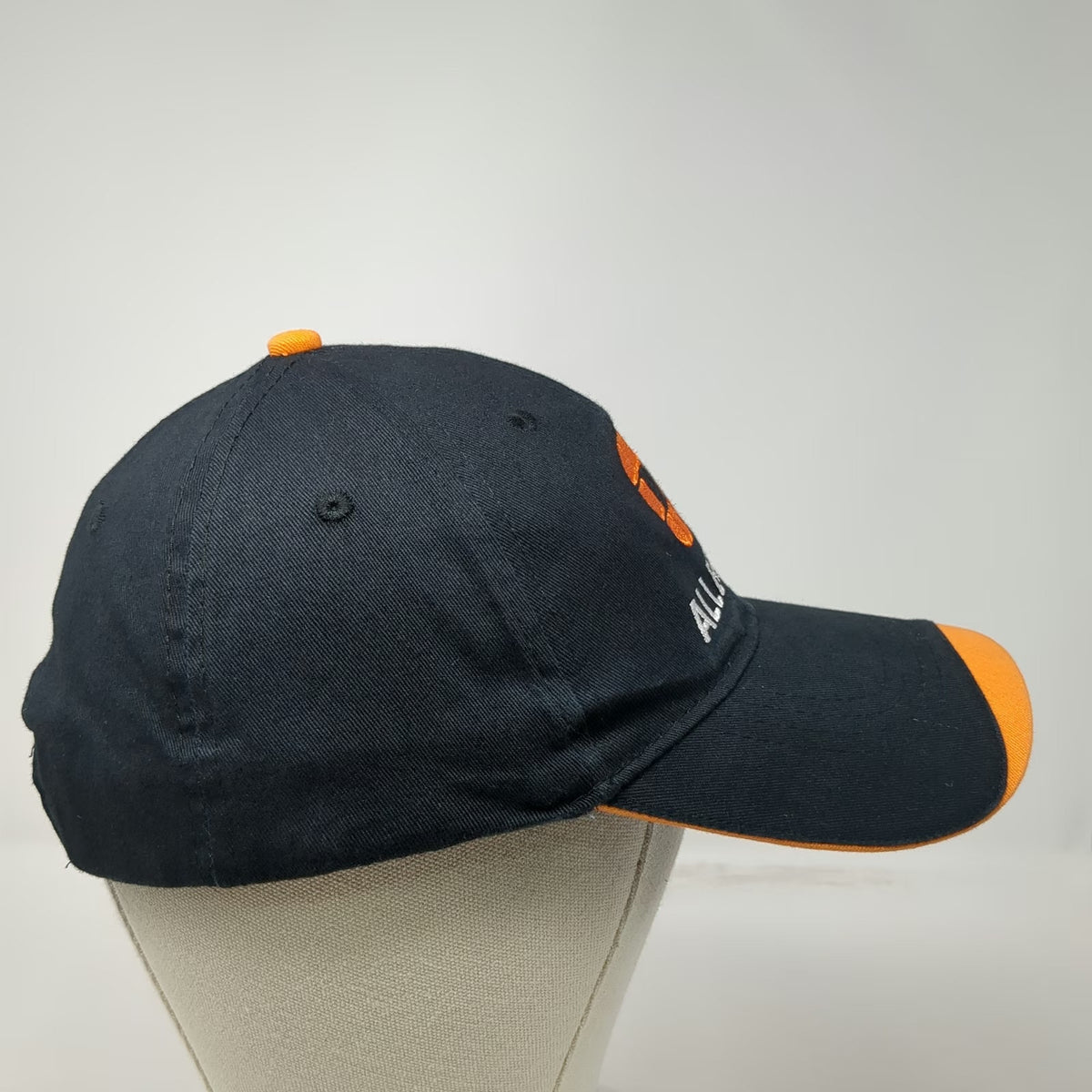Hit Wear Baseball Cap Black One Size Strapback Allegion Logo Sandwich Brim Hat