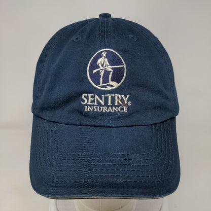 Sentry Insurance Strapback Hat Blue OS Adjustable Embroidered Port & Company