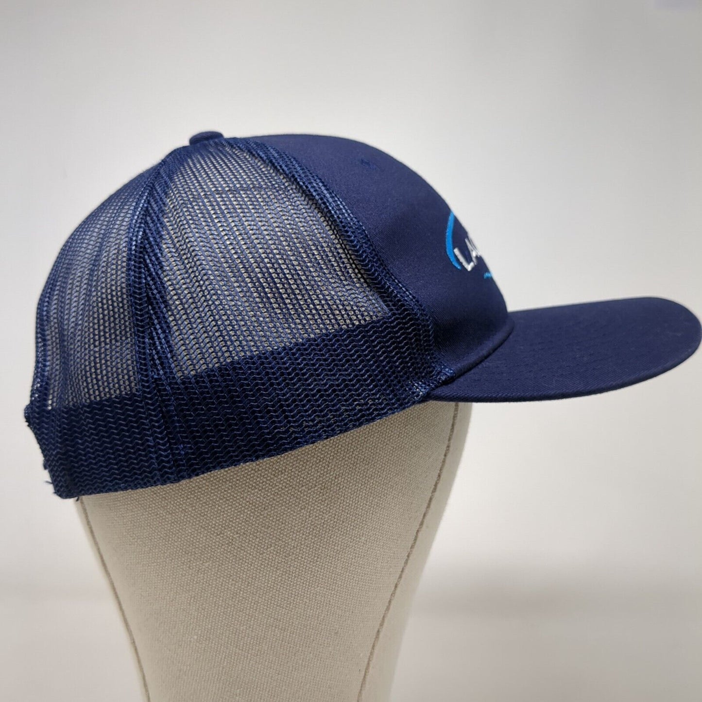 Lactalis Snapback Mesh Back Trucker Hat Blue One Size Port Authority