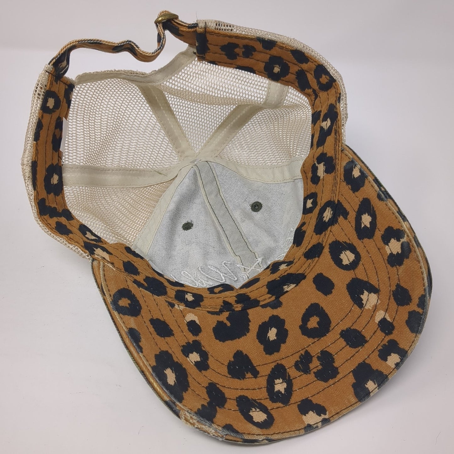 Free Wild Trucker Hat Multicolor OS Adjustable Distressed Camouflage Mesh Back