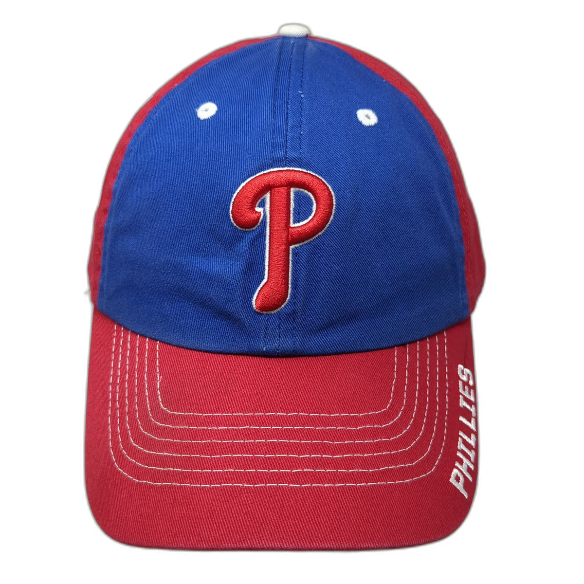 Fan Favorite MLB Philadelphia Phillies Baseball Cap Red Blue One Size Strap Hat
