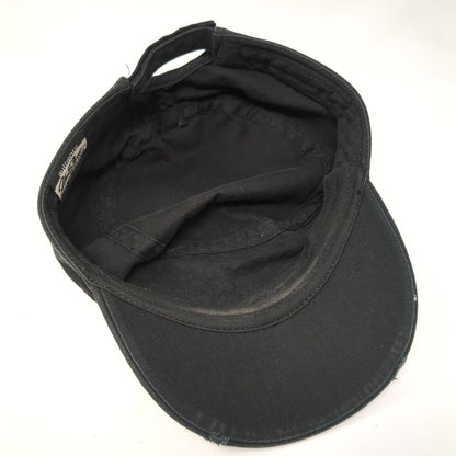 Cross Rhinestone Bling Strapback Cadet Army Hat Black One Size KC Caps