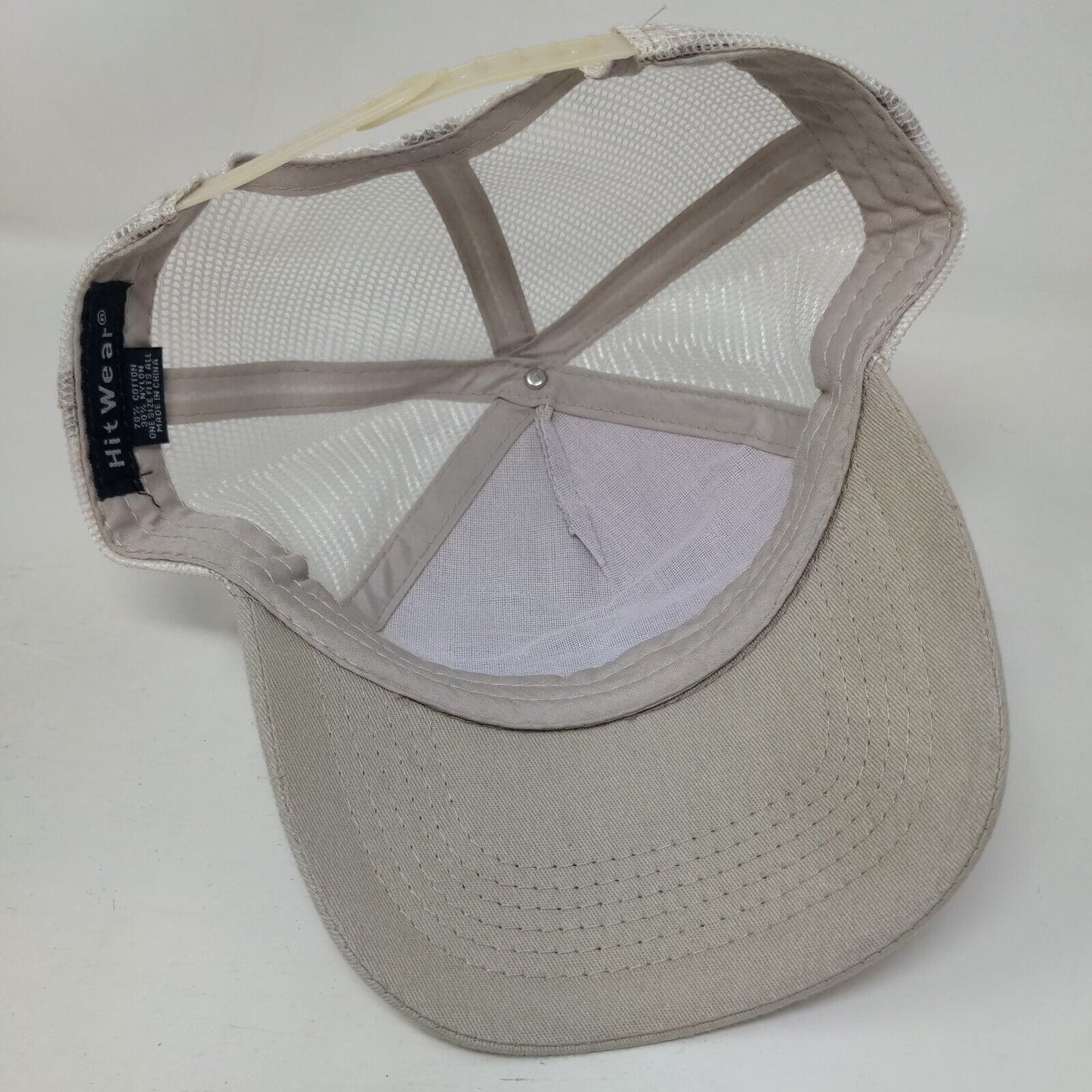 Waikoloa Plaza Village Hawaii Snapback Trucker Hat Tan OSFA Adjustable Hit Wear