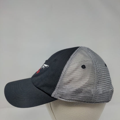 SCCY Snapback Mesh Back Trucker Hat Black One Size Embroidered Colorblock