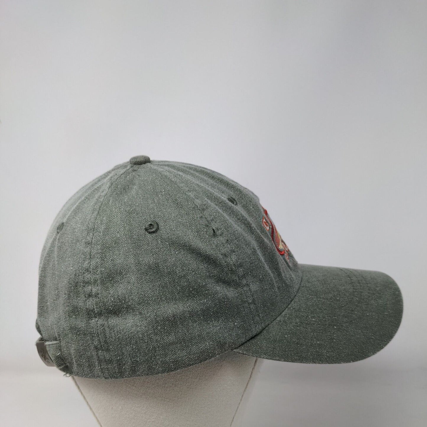 Cancun 1972 Mexico Slideback Hat Green One Size Adjustable Caribbean Side Cotton