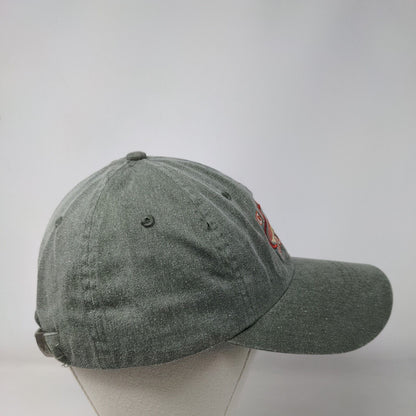 Cancun 1972 Mexico Slideback Hat Green One Size Adjustable Caribbean Side Cotton